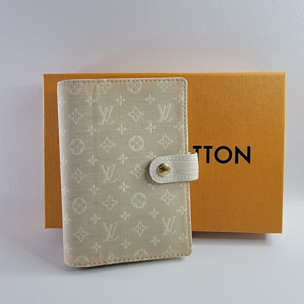 LOUIS VUITTON Monogram Mini Lin Agenda PM Notebook Cover